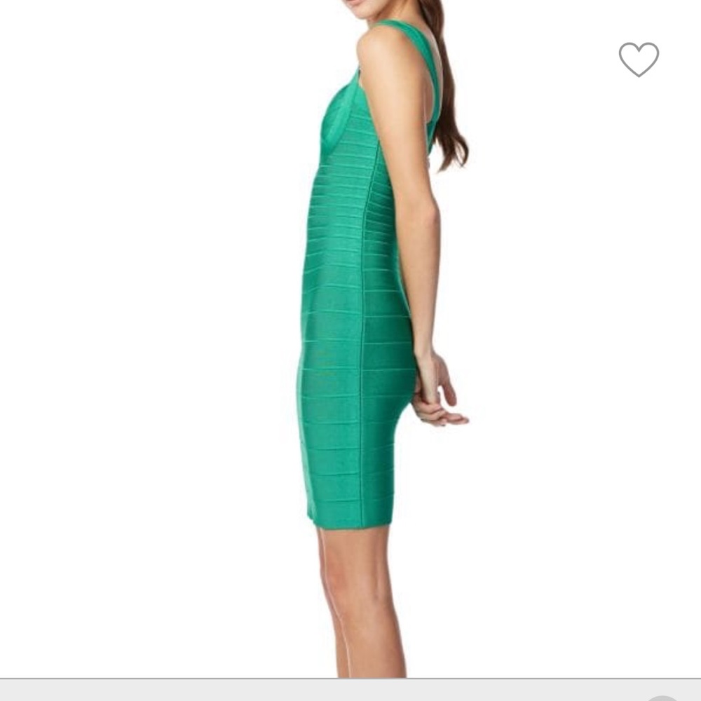 Green Herve Leger Bandage Dress - Picture 3 of 6